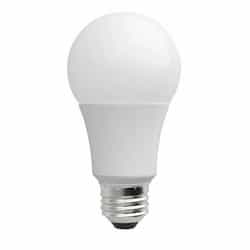 TCP Lighting 6W LED A19 Bulb, Omnidirectional, 0-10V Dim, E26, 480 lm, 3000K