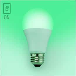 10W Colorflip Led A19 Bulb, E26, 800 lm, 2700K/Green