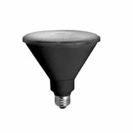 17W LED PAR38 Bulb, Narrow Flood, Dimmable, 1200 lm, 3000K, Black