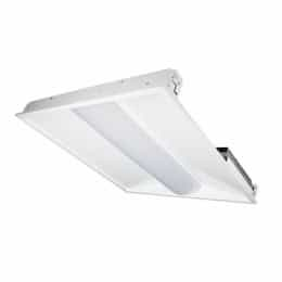 TCP Lighting 29W 2X2 LED Volumetric Troffer w/ Backup, Dimmable, 3200 lm, 3000K