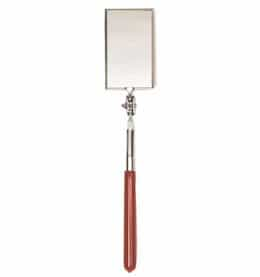 Square Telescopic 27.5 Inch Glass Antenna Mirror with Insulated Vinyl Grip