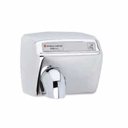 World Dryer 2300W AirMax Hand Dryer, Automatic, 115V, Stainless Steel, Brushed Finish