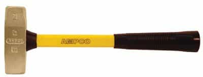 Ampco Safety Double Face Engineer Hammer with Fiberglass Handle, 2 1/4 lb Head Weight