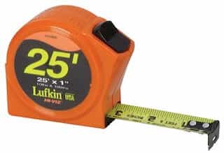 Lufkin 25' Engineer's Hi-Viz Orange Tape Measure (Inches/Ft/10ths/100ths)