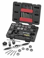 Gearwrench 40 Piece Carbon Steel Tap and Die Set with Blow Molded Case