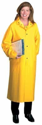 Anchor 3X-Large 48" Yellow PVC/Polyester Raincoat