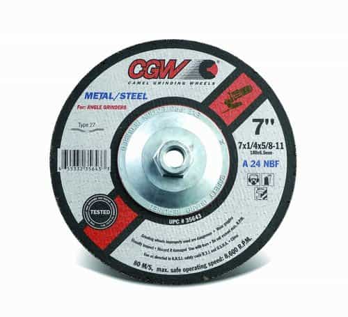 CGW Abrasives 4-1/2" Type 27 Depressed Center Grinding Wheel
