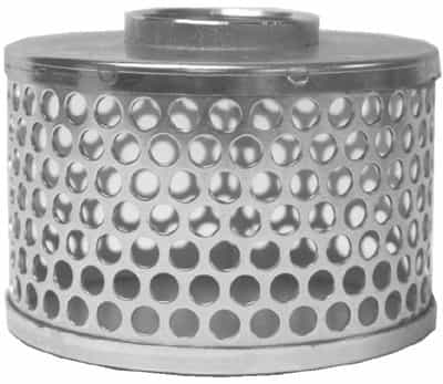 Dixon Graphite 2" Steel Threaded Round Hole Strainer