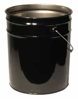 5 Gallon 28x26 Steel Black Coated Open Head Pail