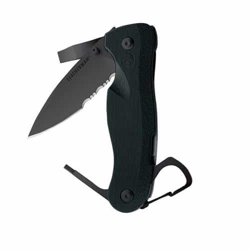 Leatherman Stainless Steel Crater C33T Knife, Black Oxide Finish