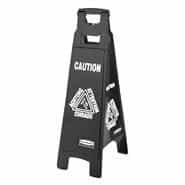 Rubbermaid Four Sided Multi-Lingual Caution Sign