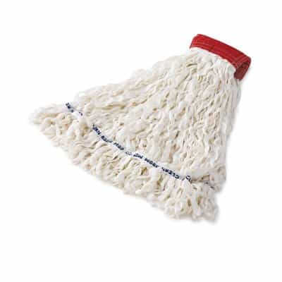 Rubbermaid White, Medium Looped-End Rayon Clean Room Mop Heads