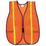 River City  Polyester Mesh Safety Vest with 3/4" Lime Stripe