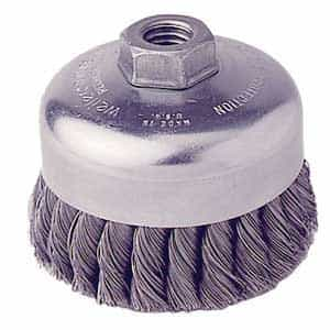 Weiler 6" Single Row Knot Wire Cup Brush