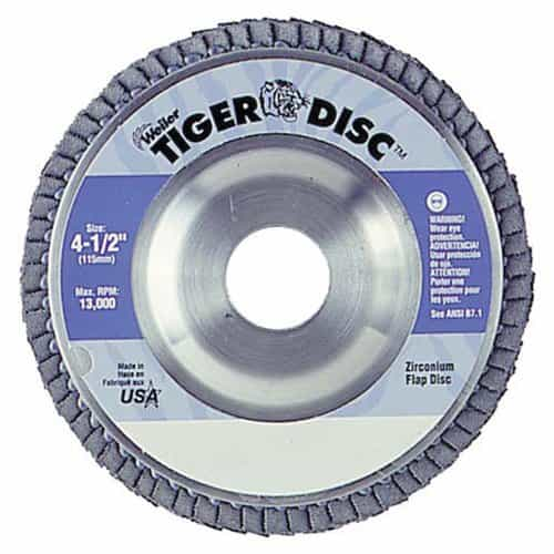 Weiler 4.5" Tiger Disc Abrasive Flap Disc 40 Grit