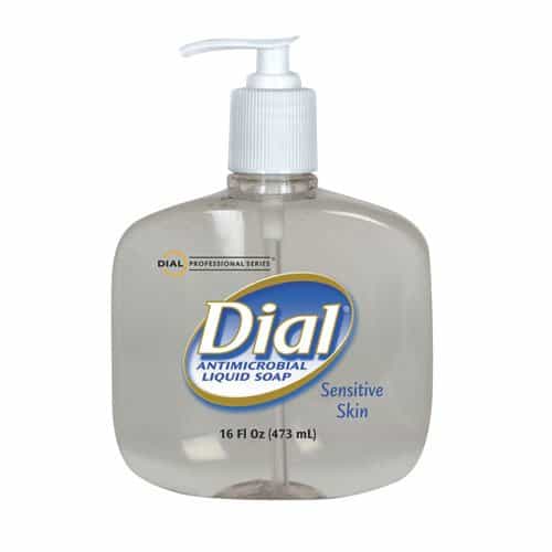 Dial Liquid Dial Antimicrobial Soap For Sensitive Skin 16 oz. Pump