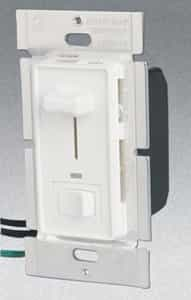 GP 3-Way 1000W Slide Dimmer w/ Rocker Switch, White