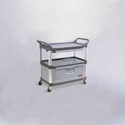 Gray 3-Shelf Instrument Cart