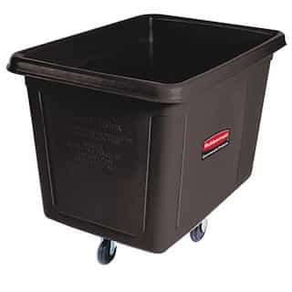 Black 600 lb Cap Laundry & Waste Collection Cube Truck 20 cu. ft.