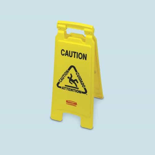 Rubbermaid Yellow 2-Sided "Closed" Folding Floor Sign