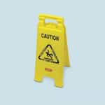 Rubbermaid Yellow 2-Sided "Caution" Folding Floor Sign