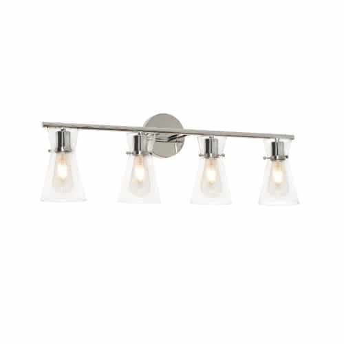 AFX 60W Amanda Vanity Light, 4-Light, E26, 120V, Polished Chrome