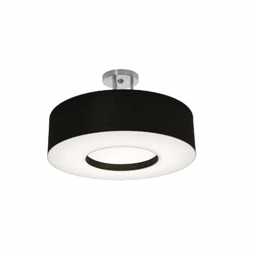 AFX 19-in 25W Montclair Semi Flush Mount, 3-Light, E26, 120V, Black