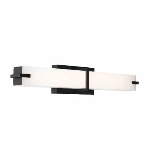 AFX 25-in 17W Miller Vanity Light, 1580 lm, 120V, CCT Select, Black