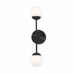 18-in 13W Pearl Wall Sconce, 945 lm, 120V, 3000K, Black