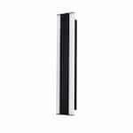 24-in 25W Rhea Outdoor Sconce, 1200 lm, 120V-277V, CCT Select, Black