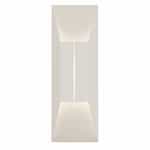20W LED Summit Wall Sconce, 1300 lm, 120V, 3000K, White/Silver