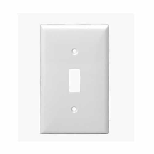 Aida 1-Gang Wall Plate, Toggle, Thermoset, Light Almond