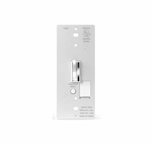 Aida 150W Digital Toggle Dimmer Switch w/ Slide Bar, 120V, White