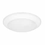 6-in 15W Quick Disc Surface Mount, 1050 lm, 120V, Selectable CCT, WHT