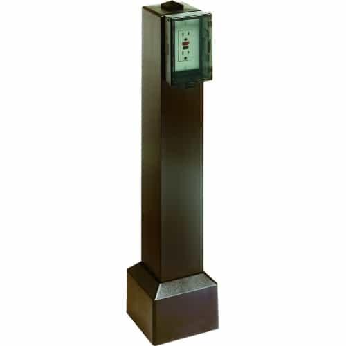 Arlington Industries 28-in Gard-N-Post Bollard Kit w/ Cover, Bronze