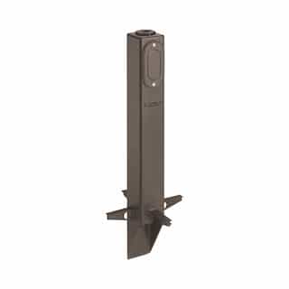 19.5-in Gard-N-Post Support for 3-Wire Outdoor Fixtures, Gray