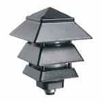 40W Gard-N-Post Pagoda Light w/o Bulb, Large, Black
