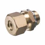 #4 Compression Connector for Terminating Grounding Electrodes, Brass