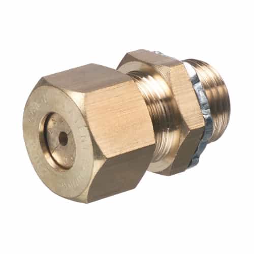 Arlington Industries #6 Compression Connector for Terminating Grounding Electrodes, Brass