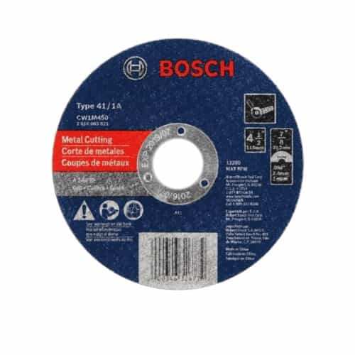 Bosch 4-1/2-in Abrasive Wheel, Metal Cutting, Type 1A, 24 Grit