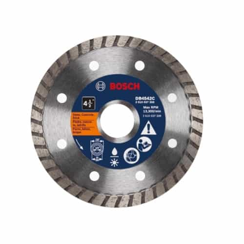 Bosch 4-1/2-in Premium Diamond Blade, Turbo Rim, Smooth Cut