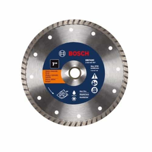 Bosch 7-in Premium Diamond Blade, Turbo Rim, Smooth Cut