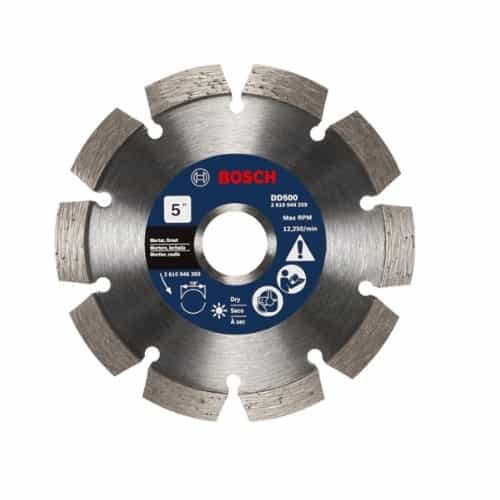 Bosch 5-in Premium Tuckpointing Diamond Blade, Segmented, Single Blade