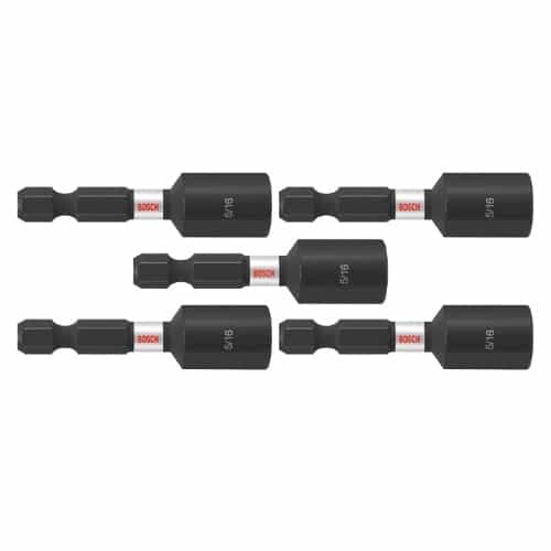 Bosch 5/16-in x 1-7/8-in Impact Tough Nutsetter, 5 Pack