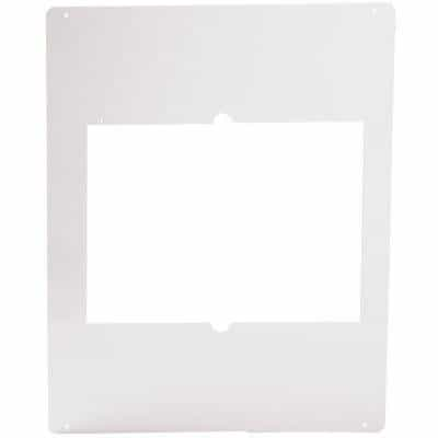 Cadet Com-Pak Twin Series 22" Wall Heater Metal Adapter Plate, White