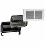 Register Wall Heater, Complete Unit, 2000 Watts at 240V, Almond