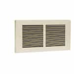 Register Wall Heater Horizontal Grill Only, Almond