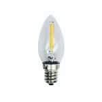 1W LED Filament Bulb, 10W Inc. Retrofit, 60 lm, 2700K