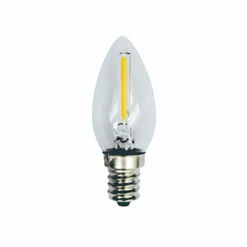 CyberTech 1W LED Filament Bulb, 10W Inc. Retrofit, 60 lm, 2700K