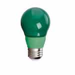 CyberTech 5W LED A15 Bulb, E26, 120V, Green
